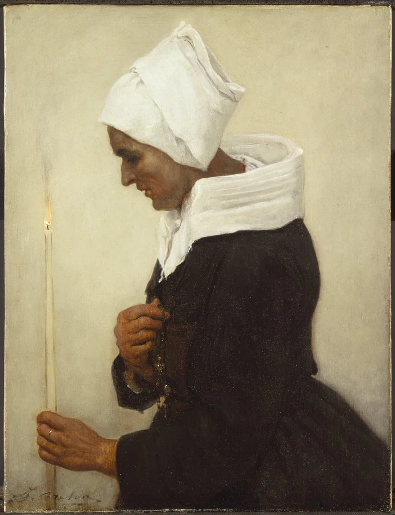Donna bretone con una candela, 1869 - Brooklyn Museum of Art, New York